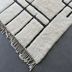 White Moroccan Rugs - Mystic Muse Moroccan Rug 12x15 Handwoven Geometric Design