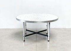 White Mosaic tiles coffee table