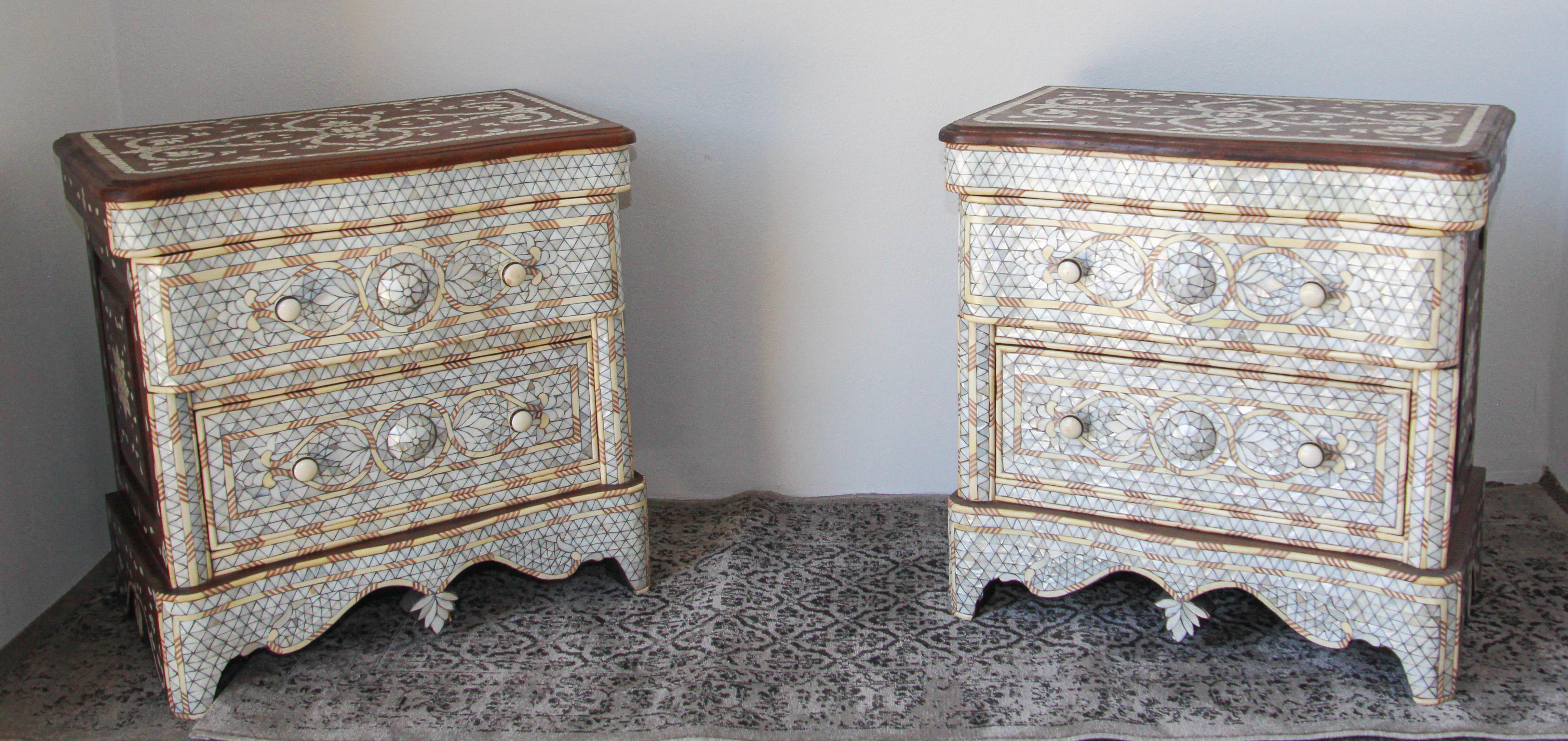 moroccan bedside tables
