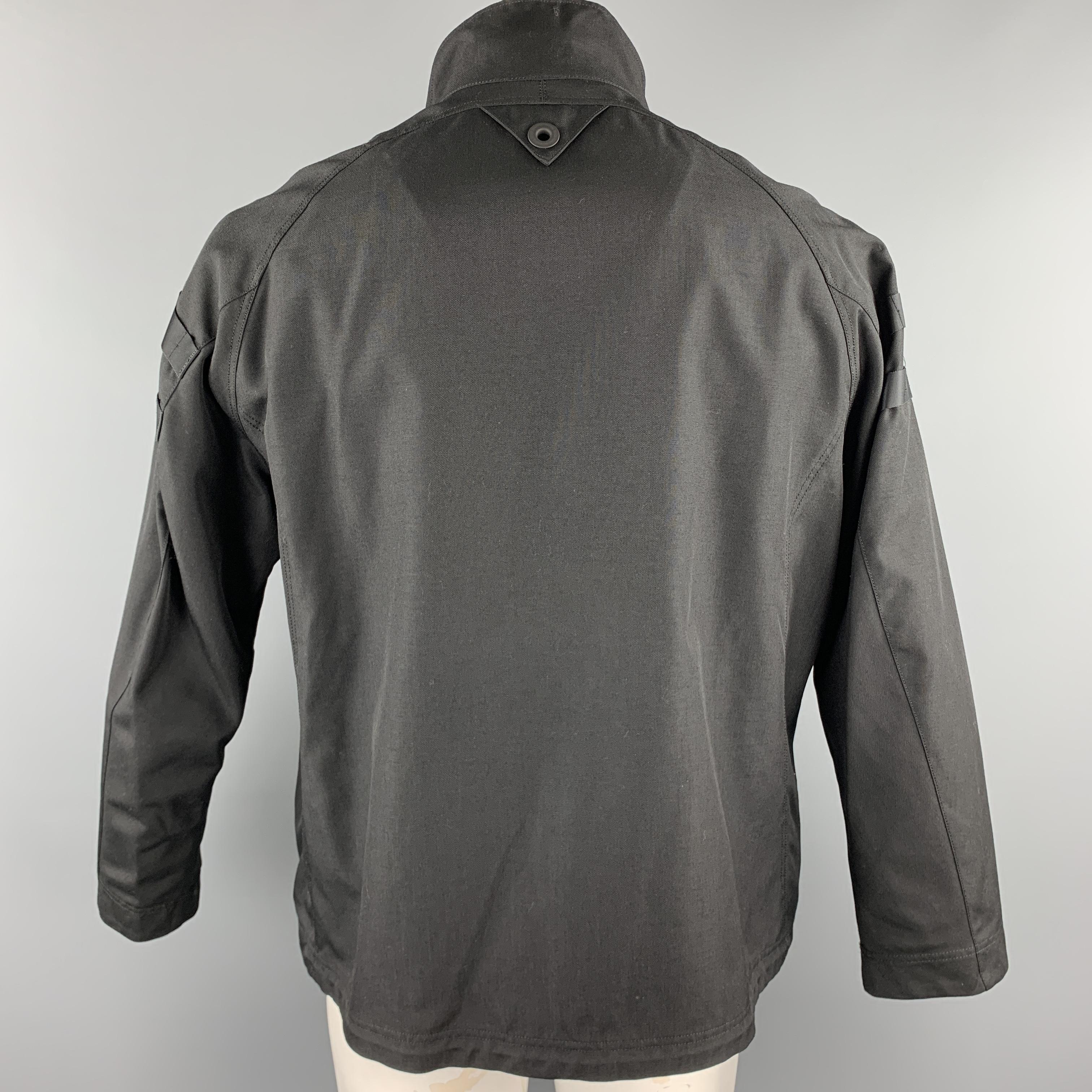 Gray WHITE MOUNTAINEERING A/W 17 Size L Black Nylon Zip Up Jacket