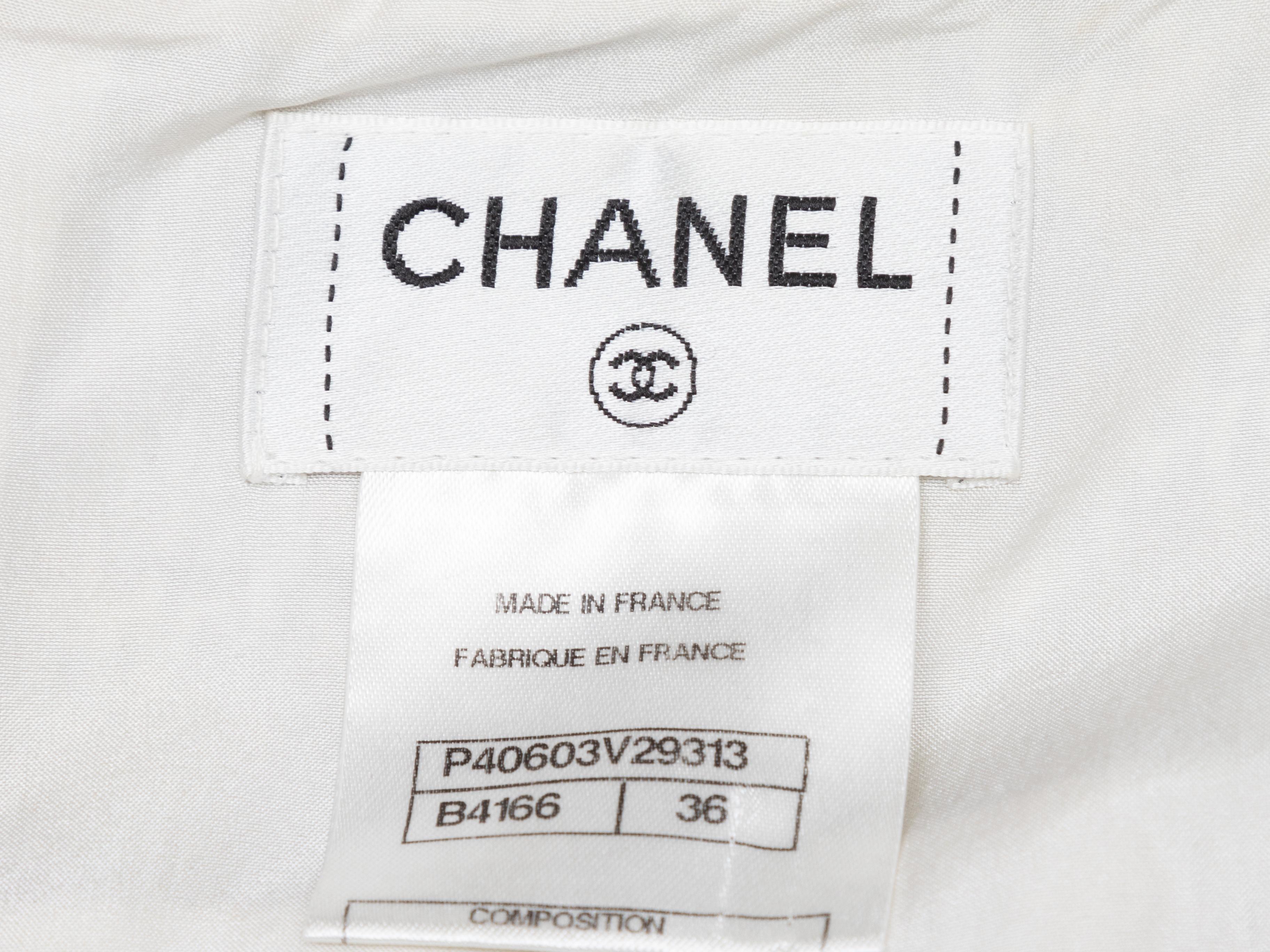 Women's or Men's White & Multicolor Chanel Tweed Mini Skirt For Sale