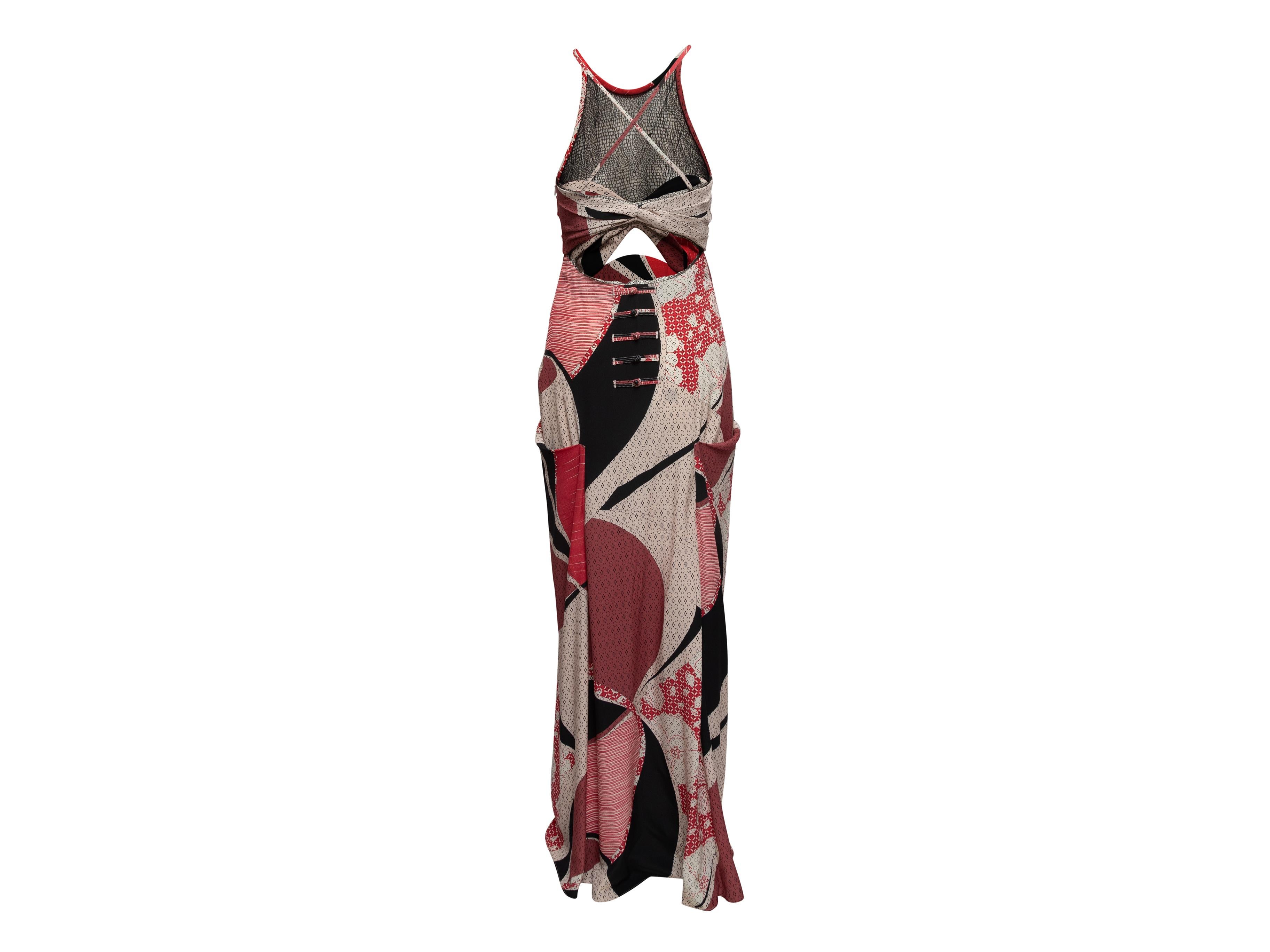 White & Multicolor Emilio Pucci Spring/Summer 2013 Silk Dress In Excellent Condition In New York, NY