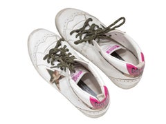 White & Multicolor Golden Goose High-Top Sneakers