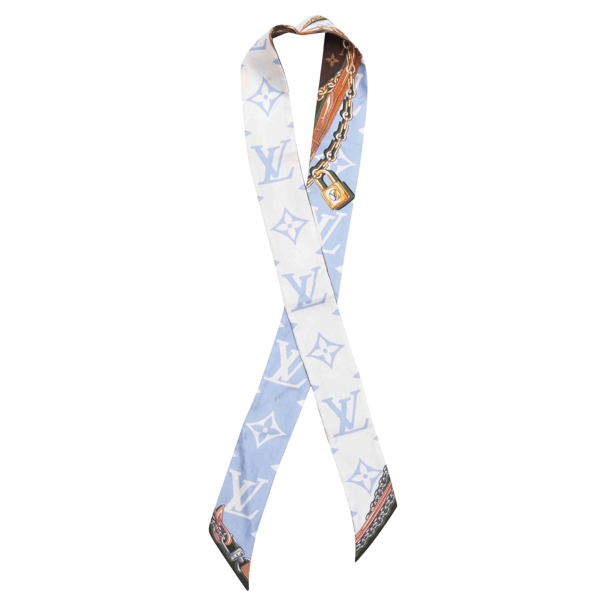 White
Multicolor Louis Vuitton BB Silk Bandeau Scarf