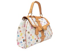 White & Multicolor Louis Vuitton x Murakami Sac Retro GM Eye Love You Bag