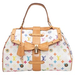 White & Multicolor Louis Vuitton x Murakami Sac Retro GM Eye Love You Bag