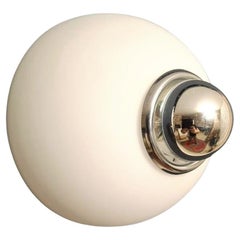 White Murano Flush Mount / Sconce by Vistosi