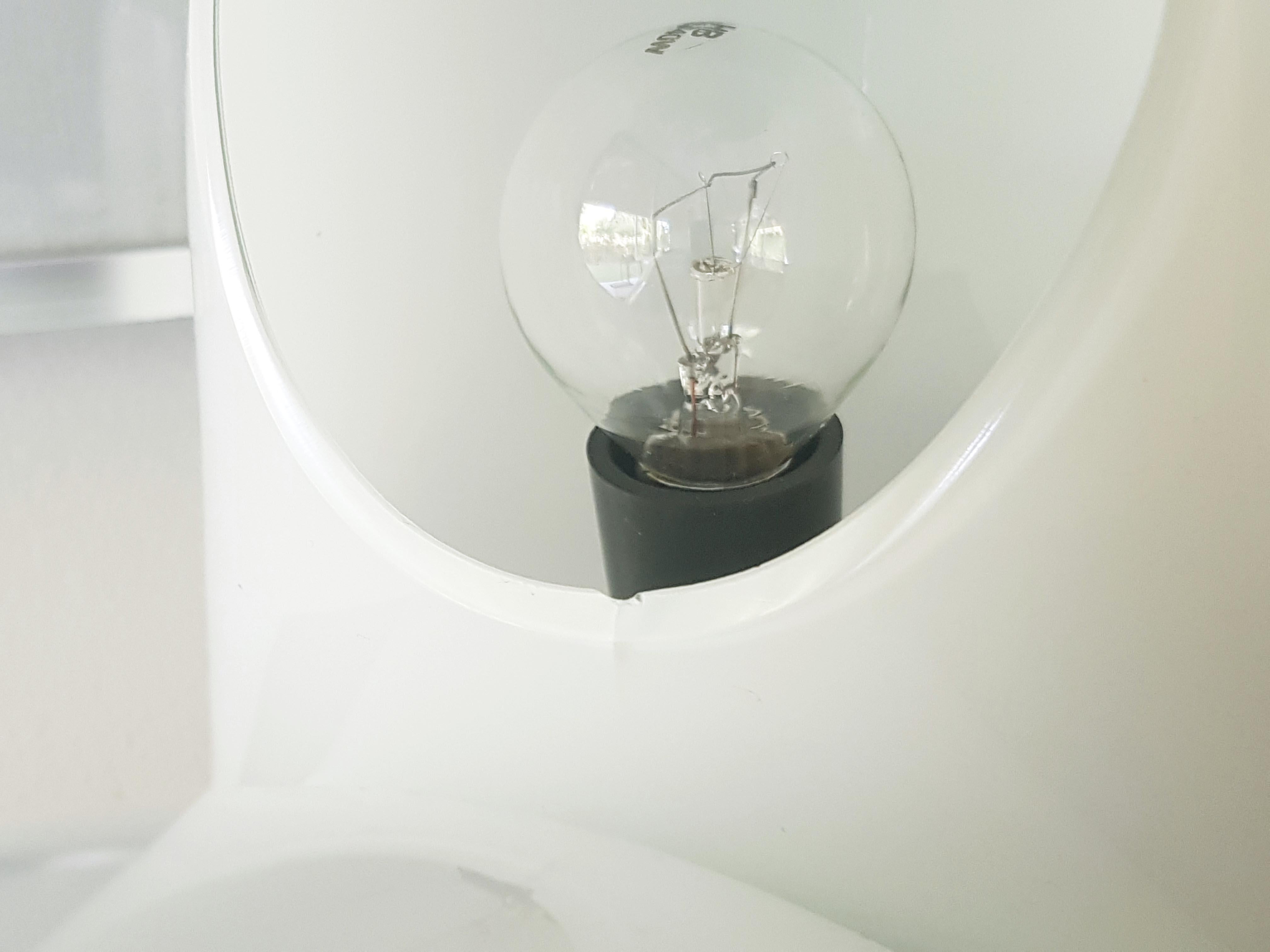 White Murano Glass Bissa Table Lamp by Gino Vistosi for Vetreria Vistosi, 1968 2