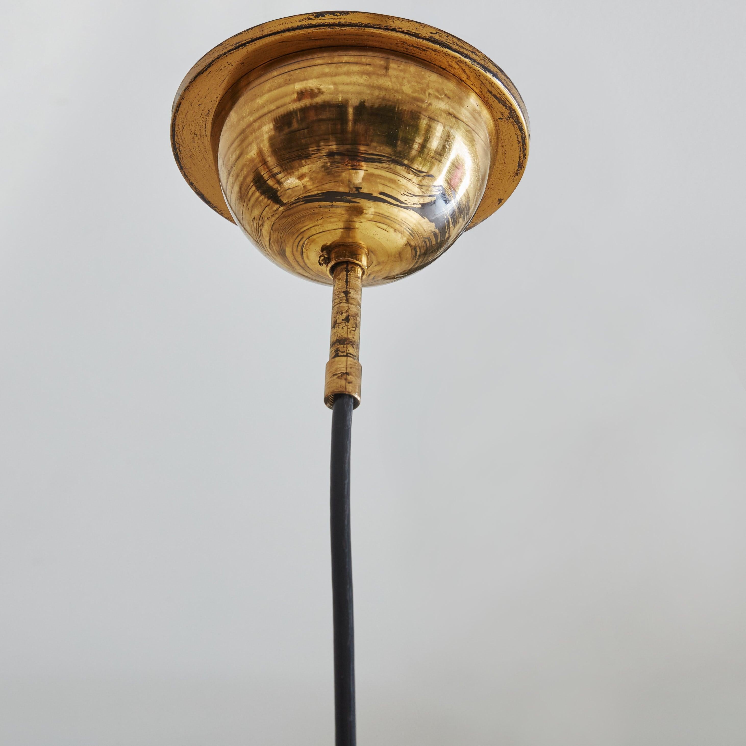 Italian White Murano Glass Dome Pendant by F. Fabbian for Mazzega, Italy 1970s