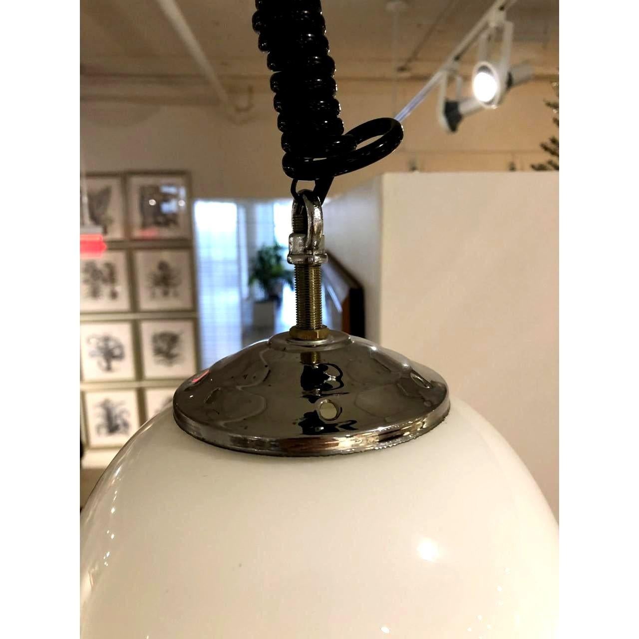 White Murano Glass Pendant Chandelier For Sale 1