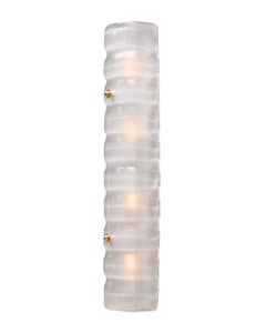 White Murano Glass Sconces
