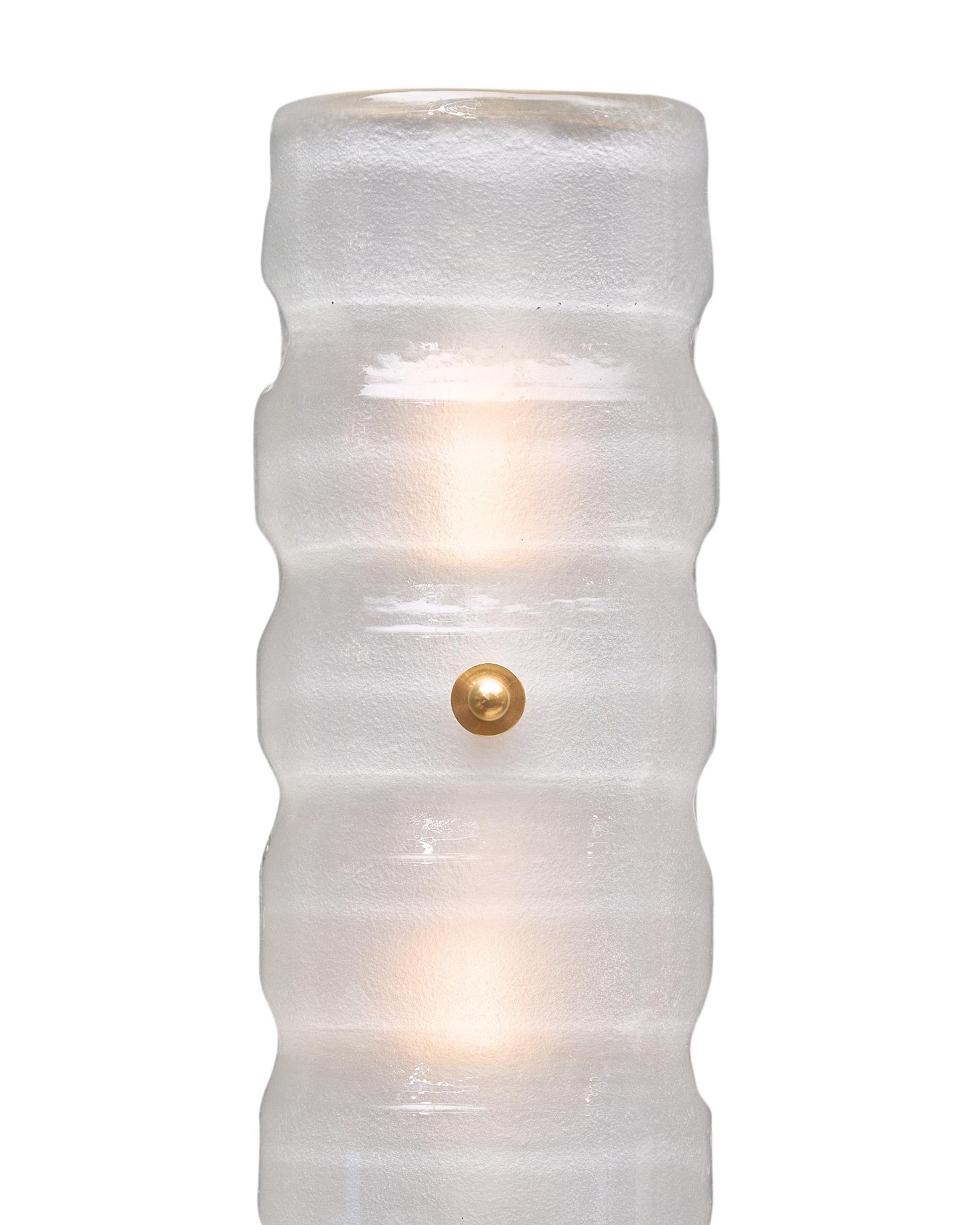 Modern White Murano Glass Sconces For Sale