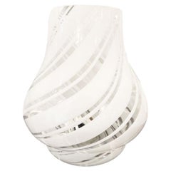 Used White Murano Lamp, Medium