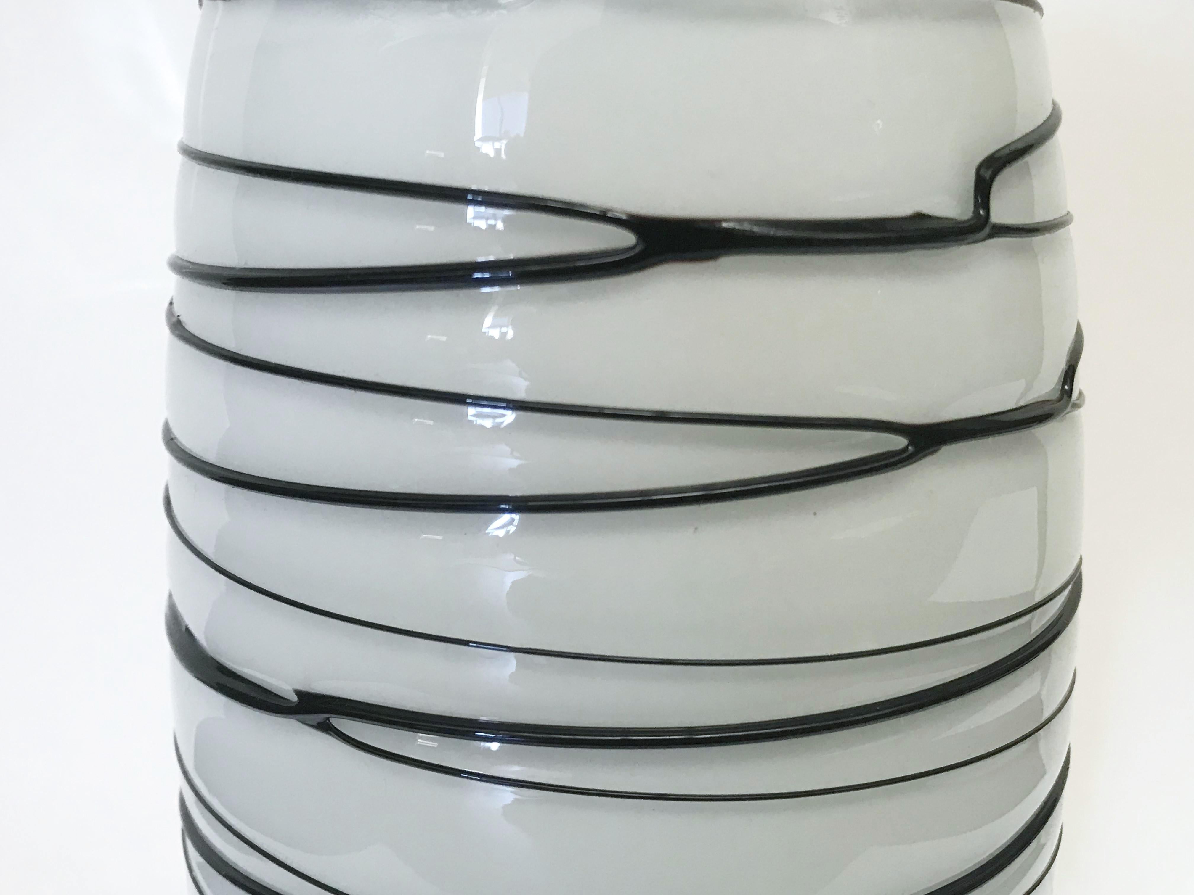20th Century White Murano Vase