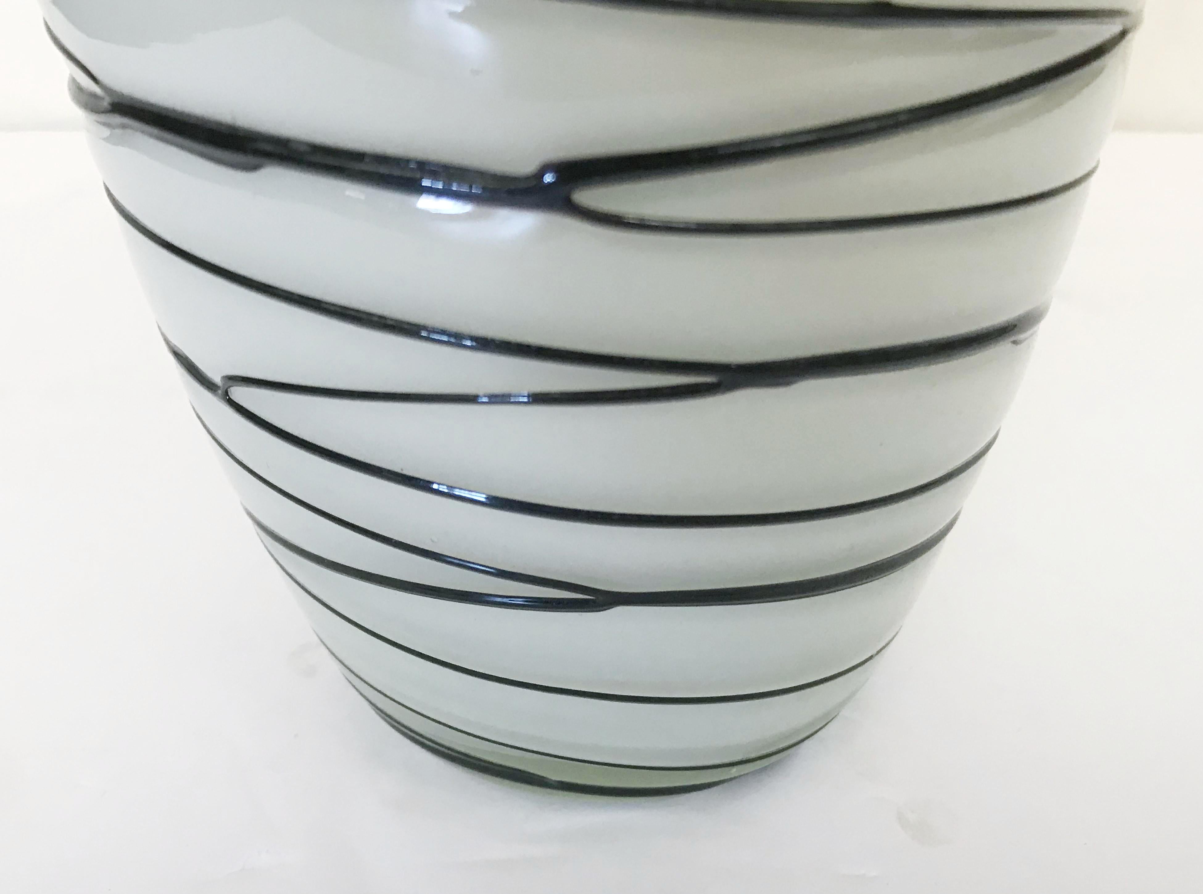 Murano Glass White Murano Vase