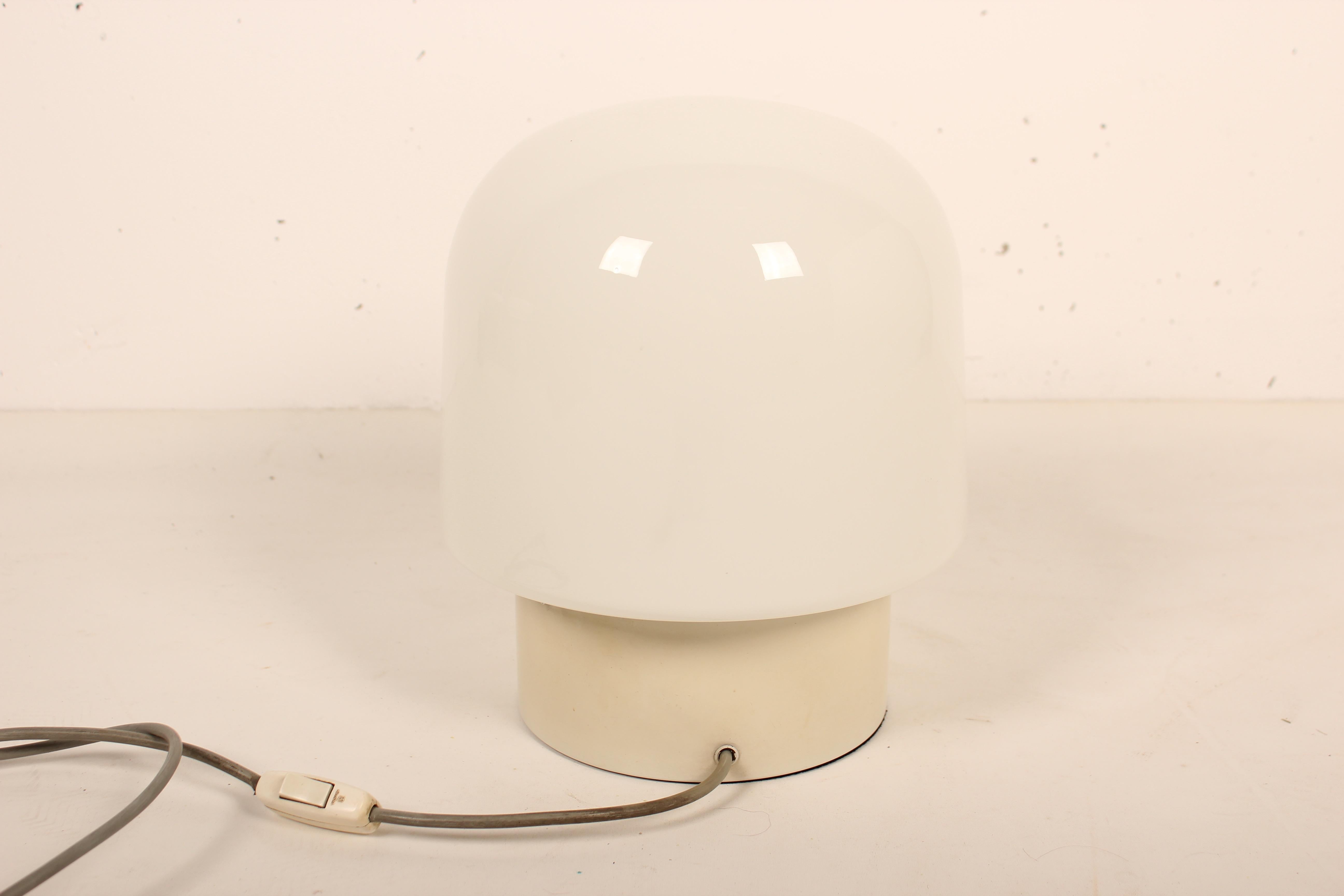 White Mushroom Table lamp by Metalarte, 1970 1