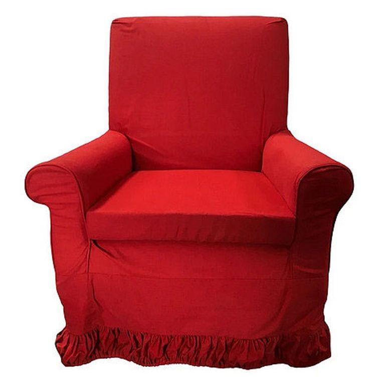 Sedia Club in tessuto musulmano bianco con rivestimento rosso da Red Corner Movie 1997 in vendita 2