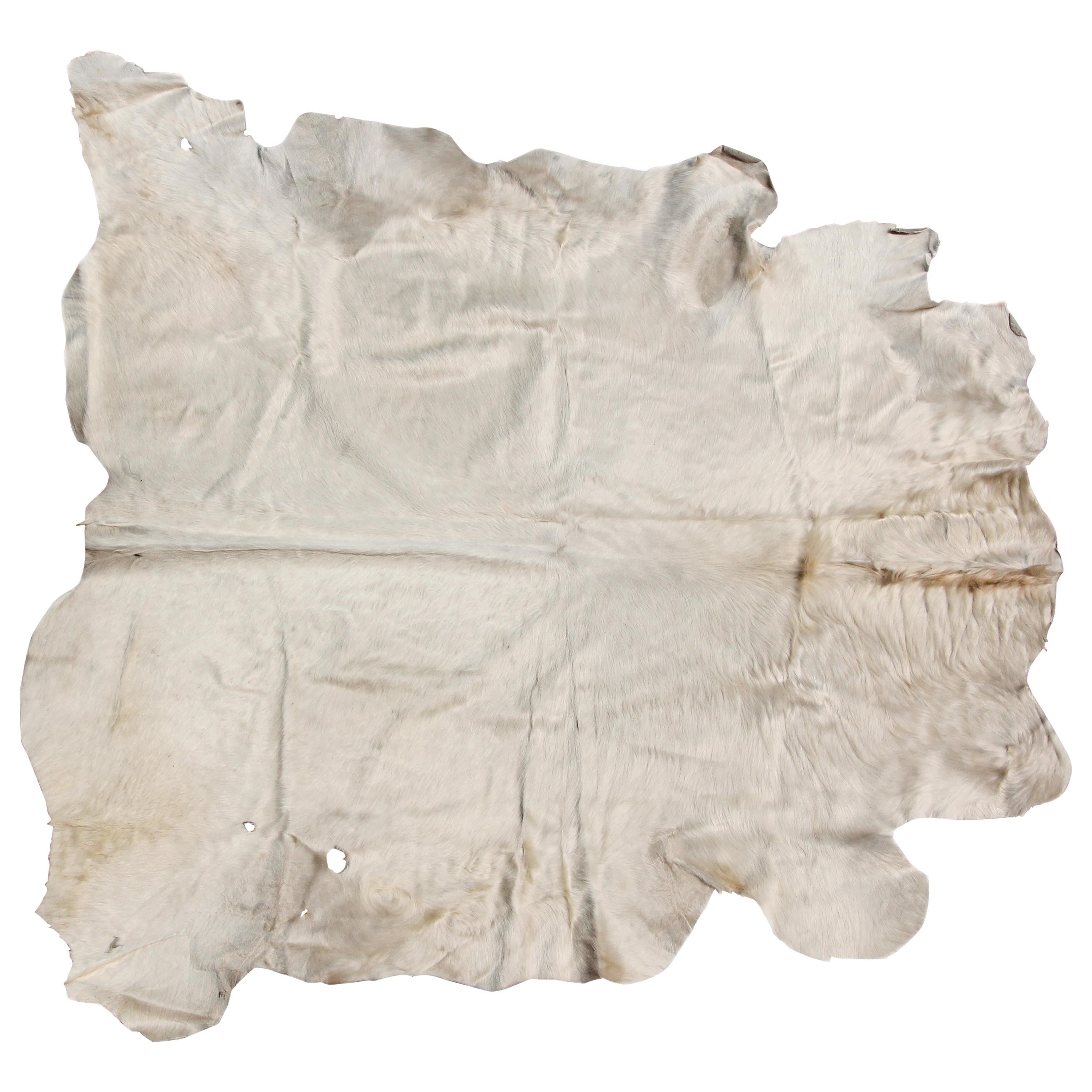 White Natural Cow Hide Rug Argentina