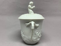 White Nautical Lidded Cup