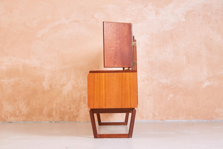 British White & Netwon Dressing Table Vanity in Afromosia and Teak, 1960s For Sale
