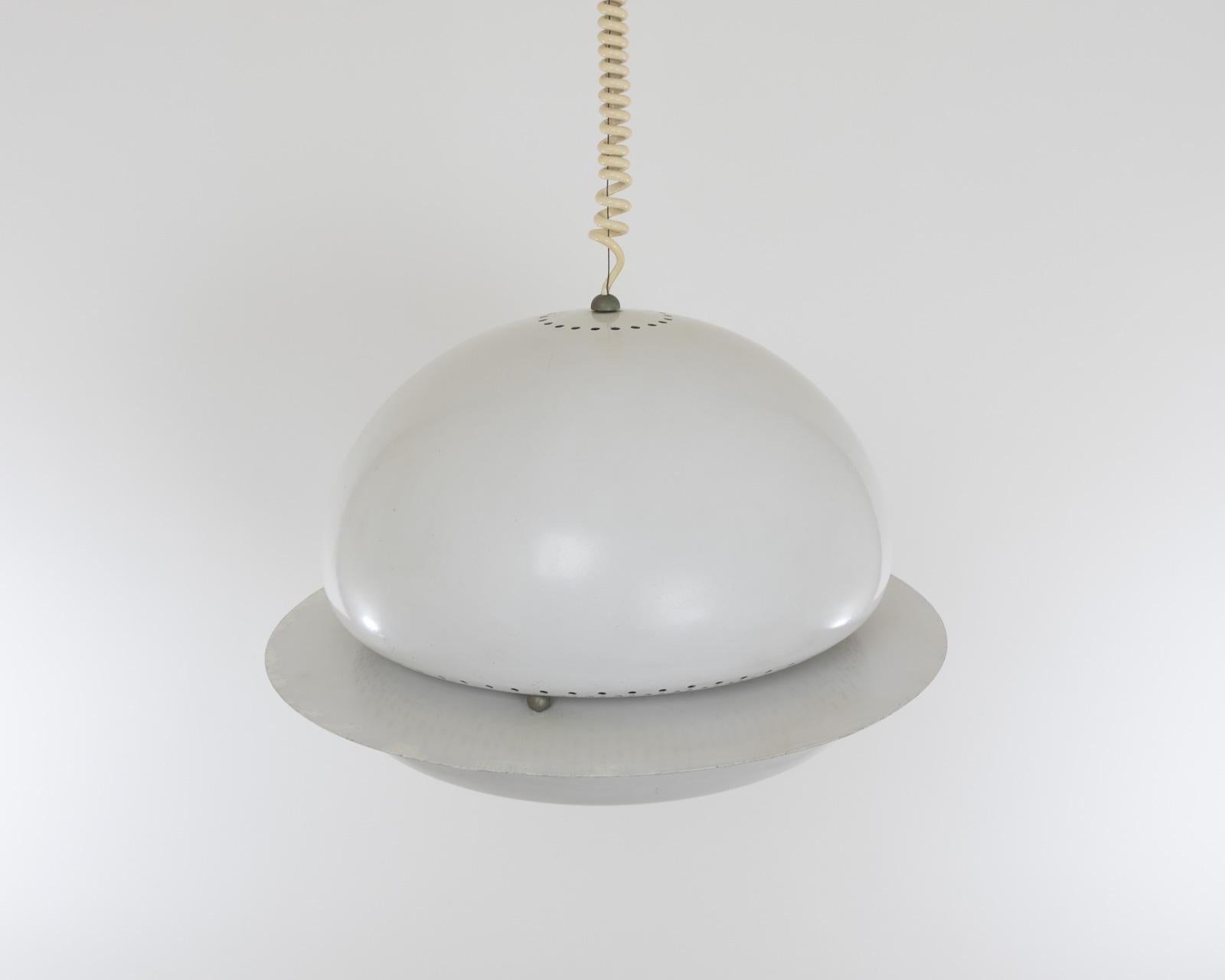 Pendentif Nictea blanc par Afra & Tobia Scarpa pour Flos, 1960s Bon état - En vente à Rotterdam, NL