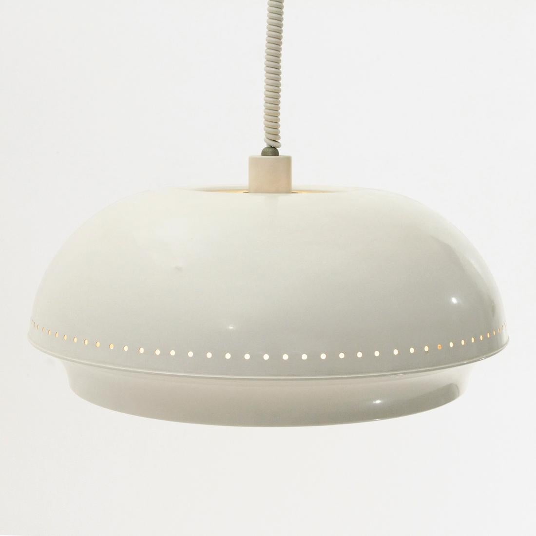 Mid-Century Modern White 'Nigritella' Pendant Lamp by Tobia Scarpa for Flos, 1960s For Sale