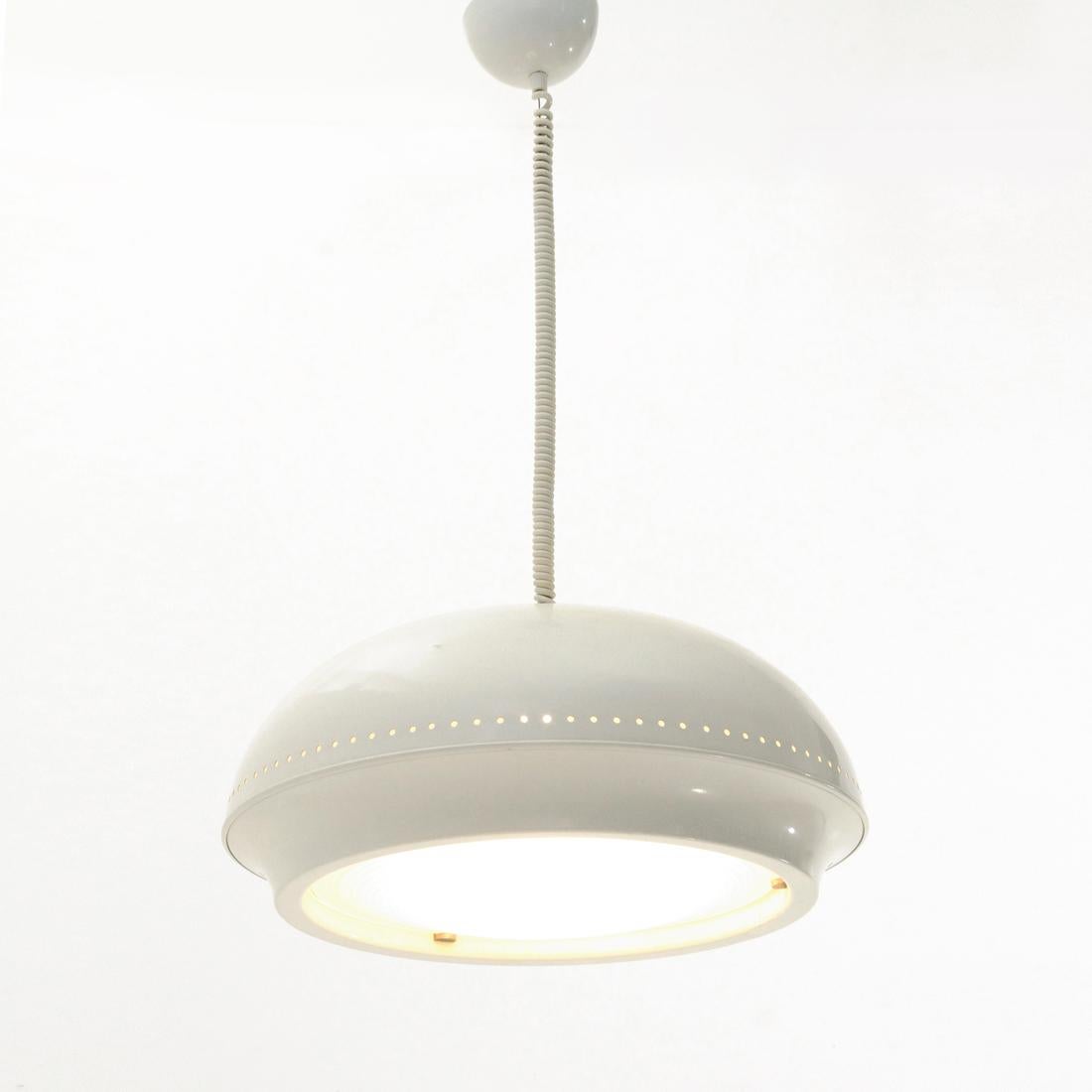 White 'Nigritella' Pendant Lamp by Tobia Scarpa for Flos, 1960s In Good Condition For Sale In Savona, IT