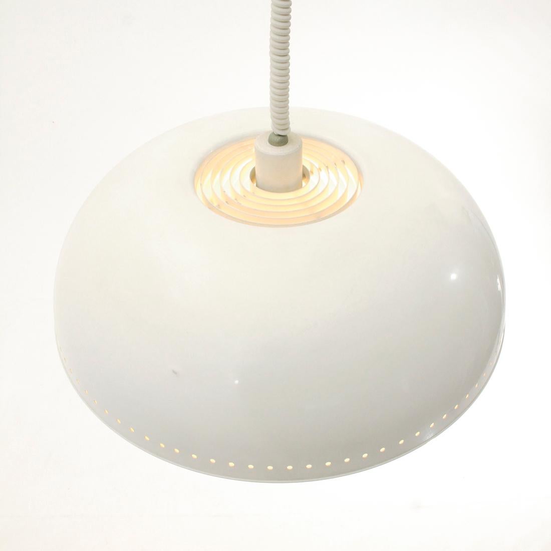 Mid-20th Century White 'Nigritella' Pendant Lamp by Tobia Scarpa for Flos, 1960s For Sale