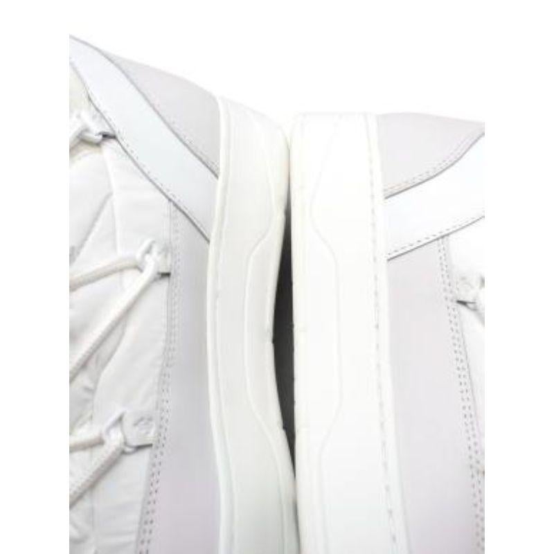 White nylon & leather Wanaka snow boots For Sale 2