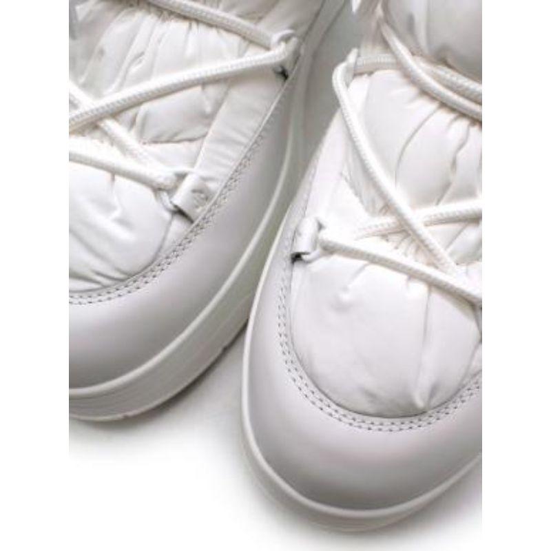 Women's White nylon & leather Wanaka snow boots For Sale