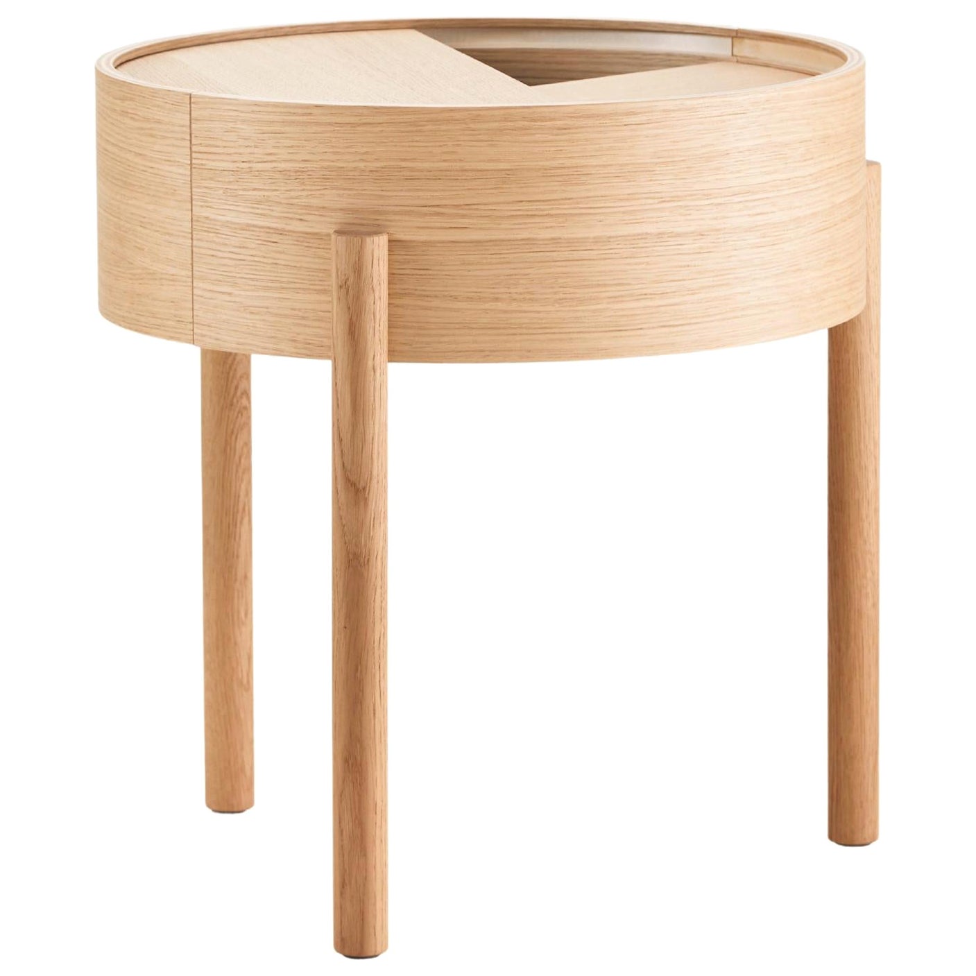 Tavolino ad arco in Oak bianco di Ditte Vad e Julie Bertrup