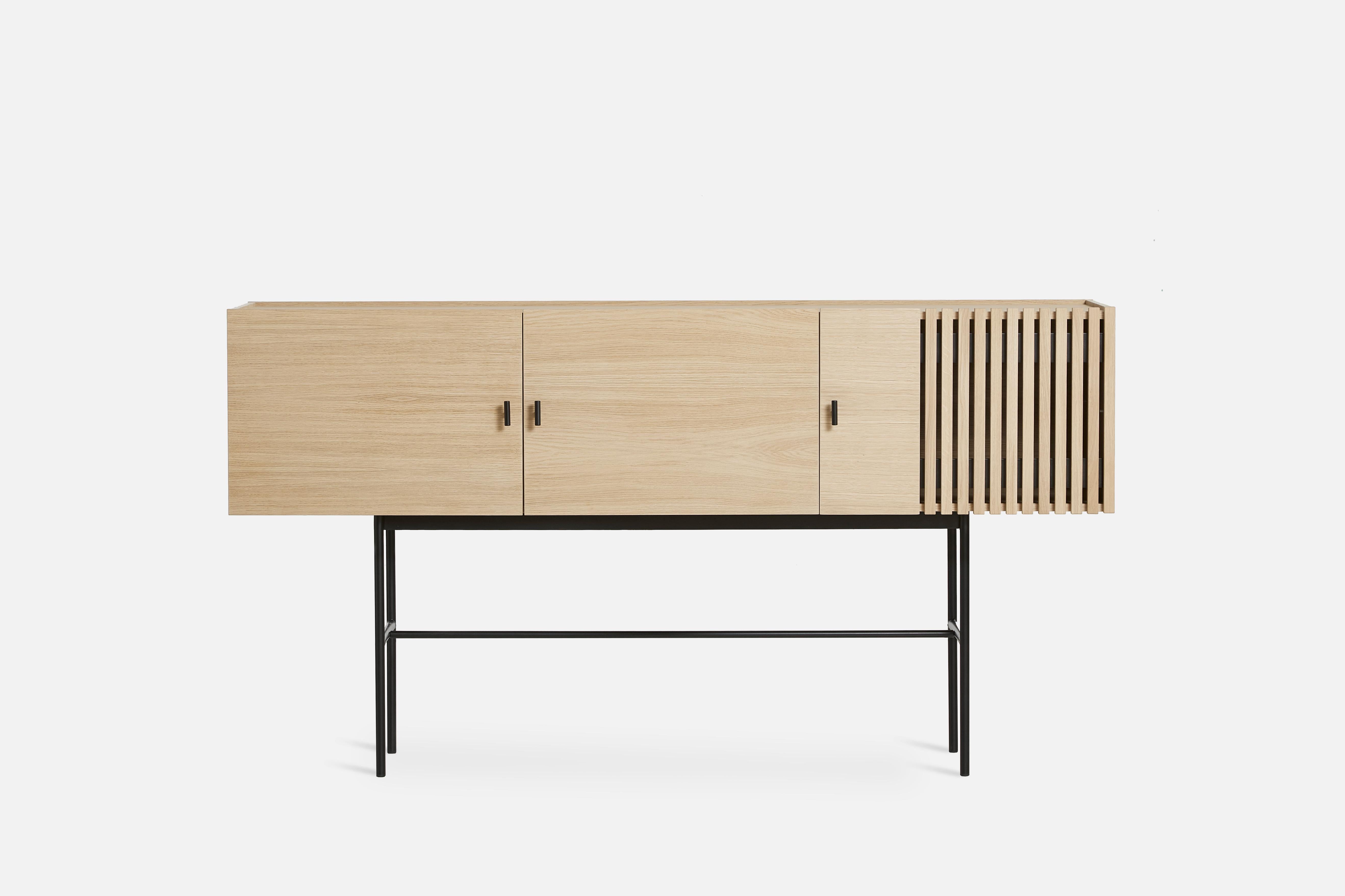 Post-Modern White Oak Array Sideboard 180 by Says Who For Sale