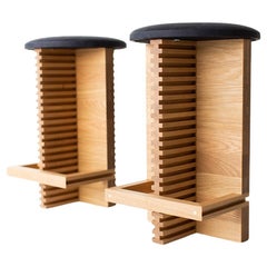 Sgabelli da tavolo Cicely di Oak Oak White Deposito 1/2