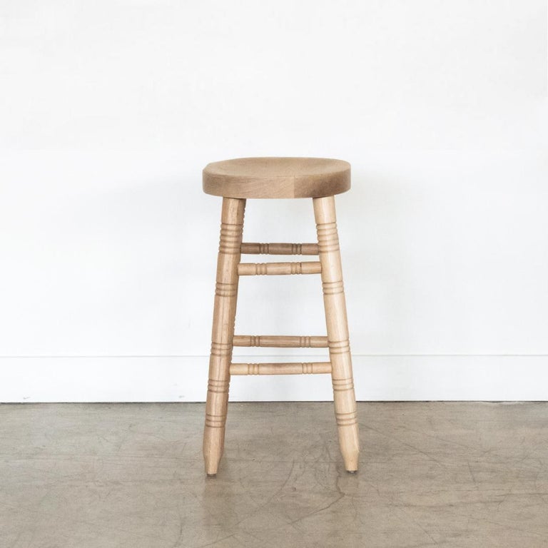 White Oak Counter Stool For Sale at 1stDibs