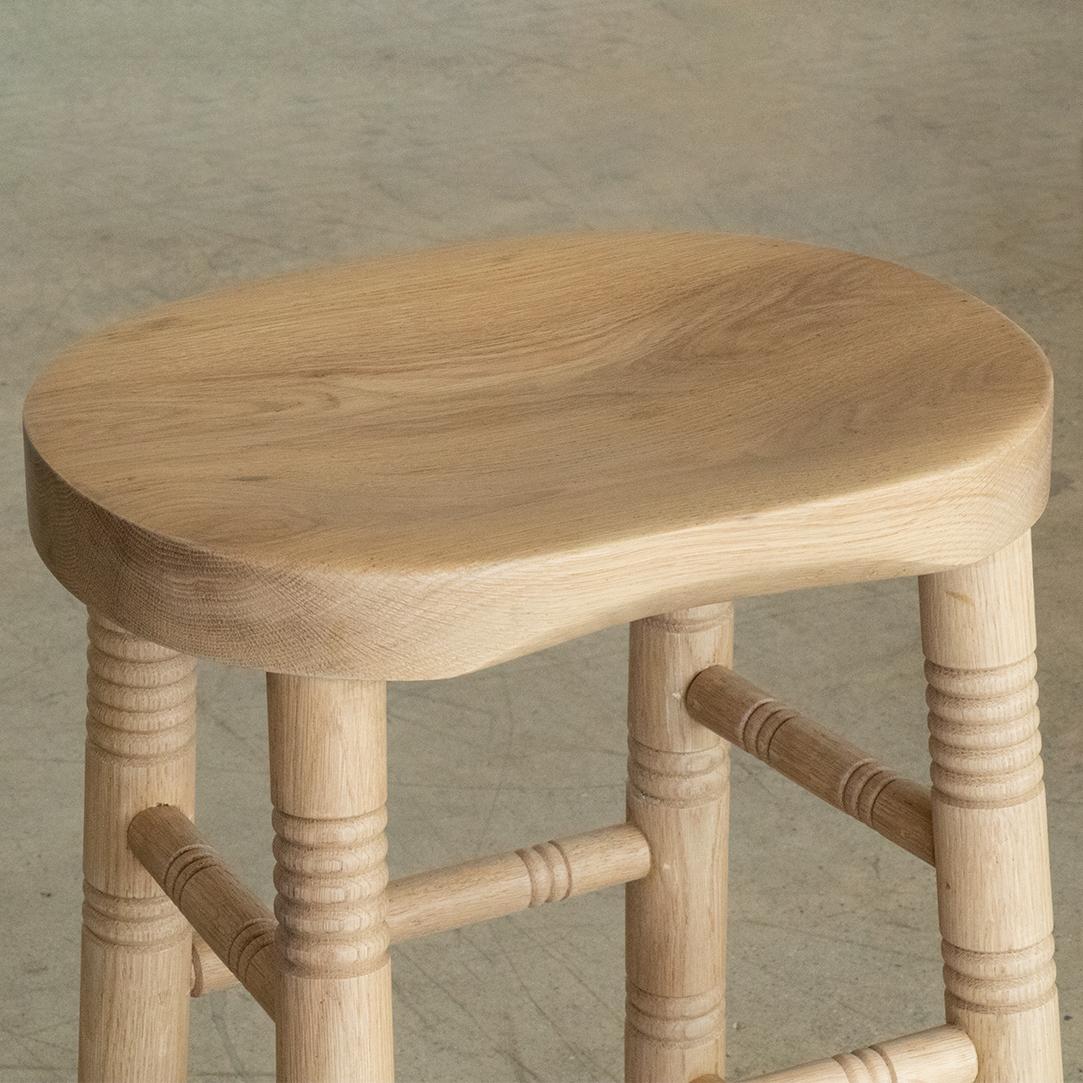 Panoplie White Oak Counter Stool In New Condition For Sale In Los Angeles, CA