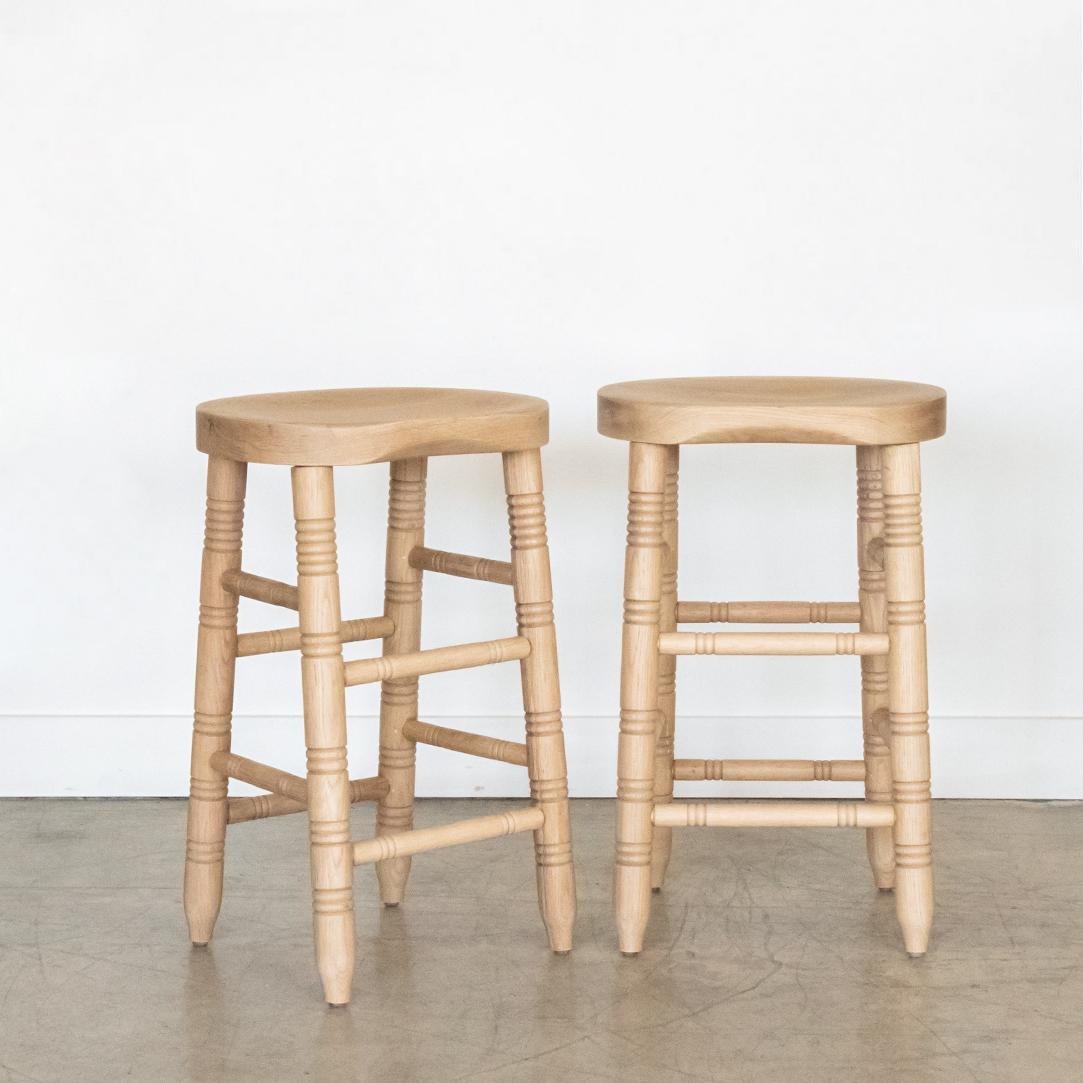 Panoplie White Oak Counter Stool For Sale 1