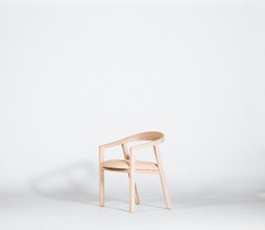 White Oak Dining Chair with Leather Seat / Dining Chair GH1