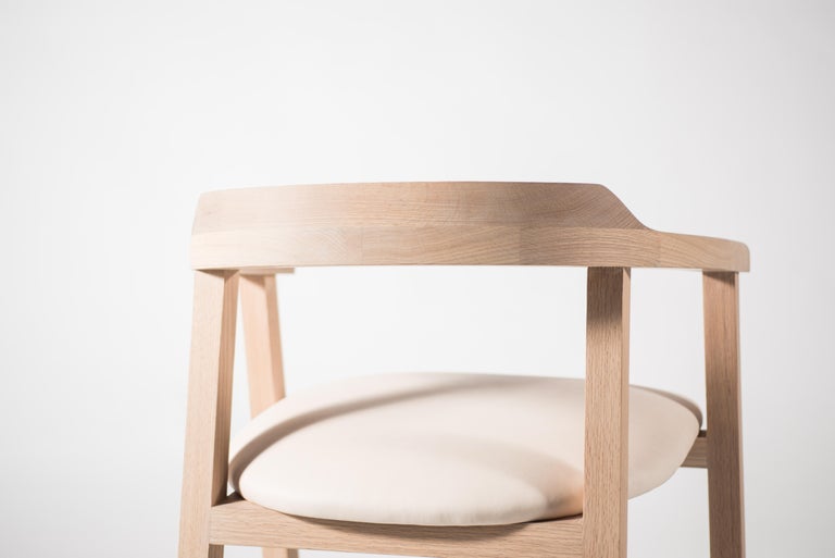 white oak modern dining chairs