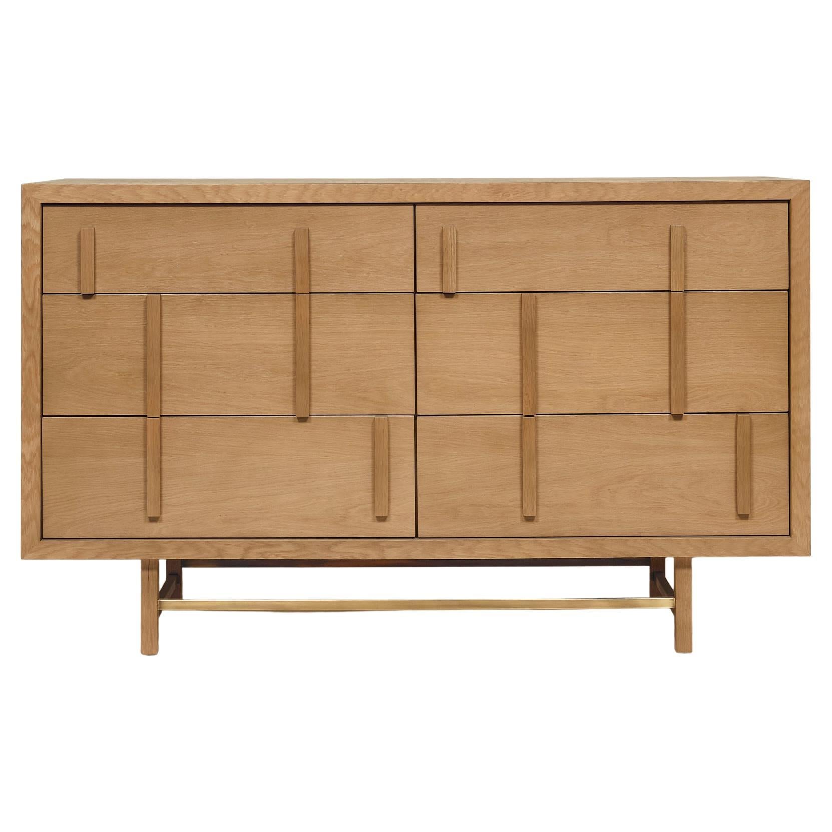 Cassettiera Evans in Oak Oak bianco di Lynnea Jean