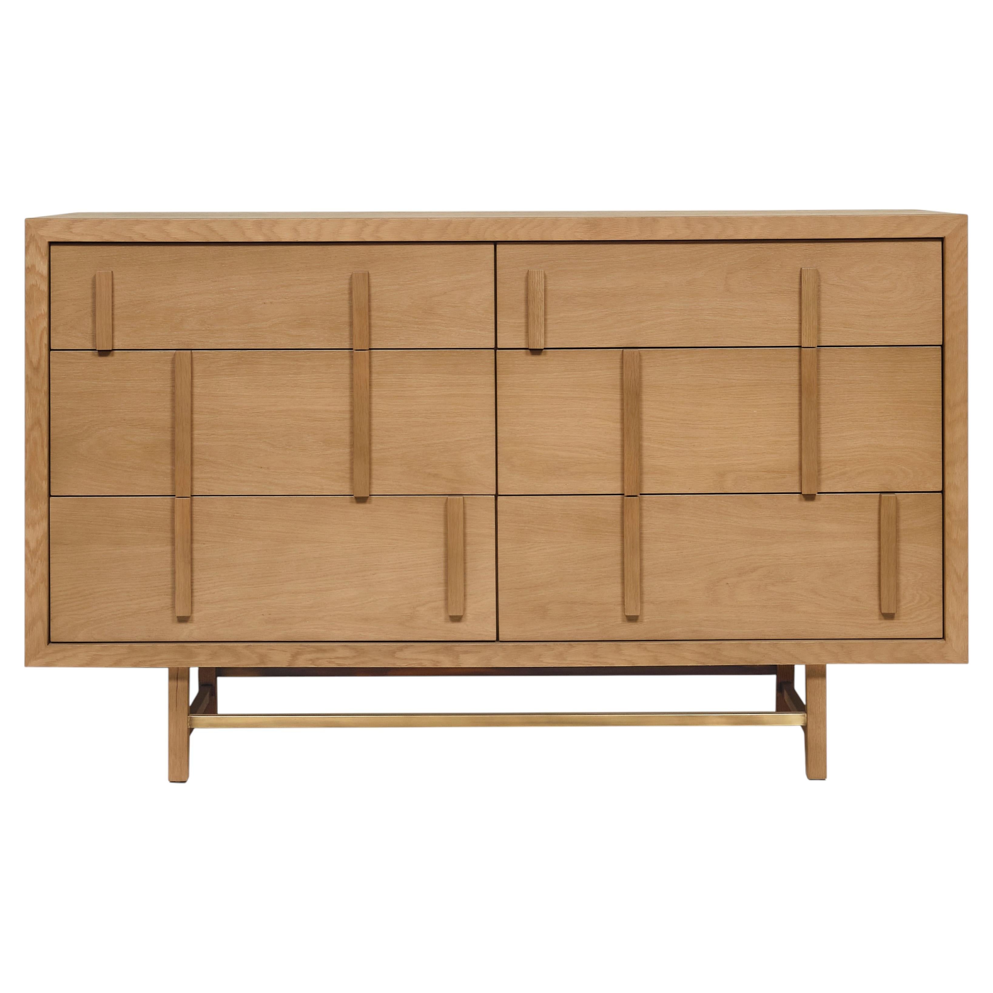White Oak Evans Dresser by Lynnea Jean, Hand-Crafted Modern Design