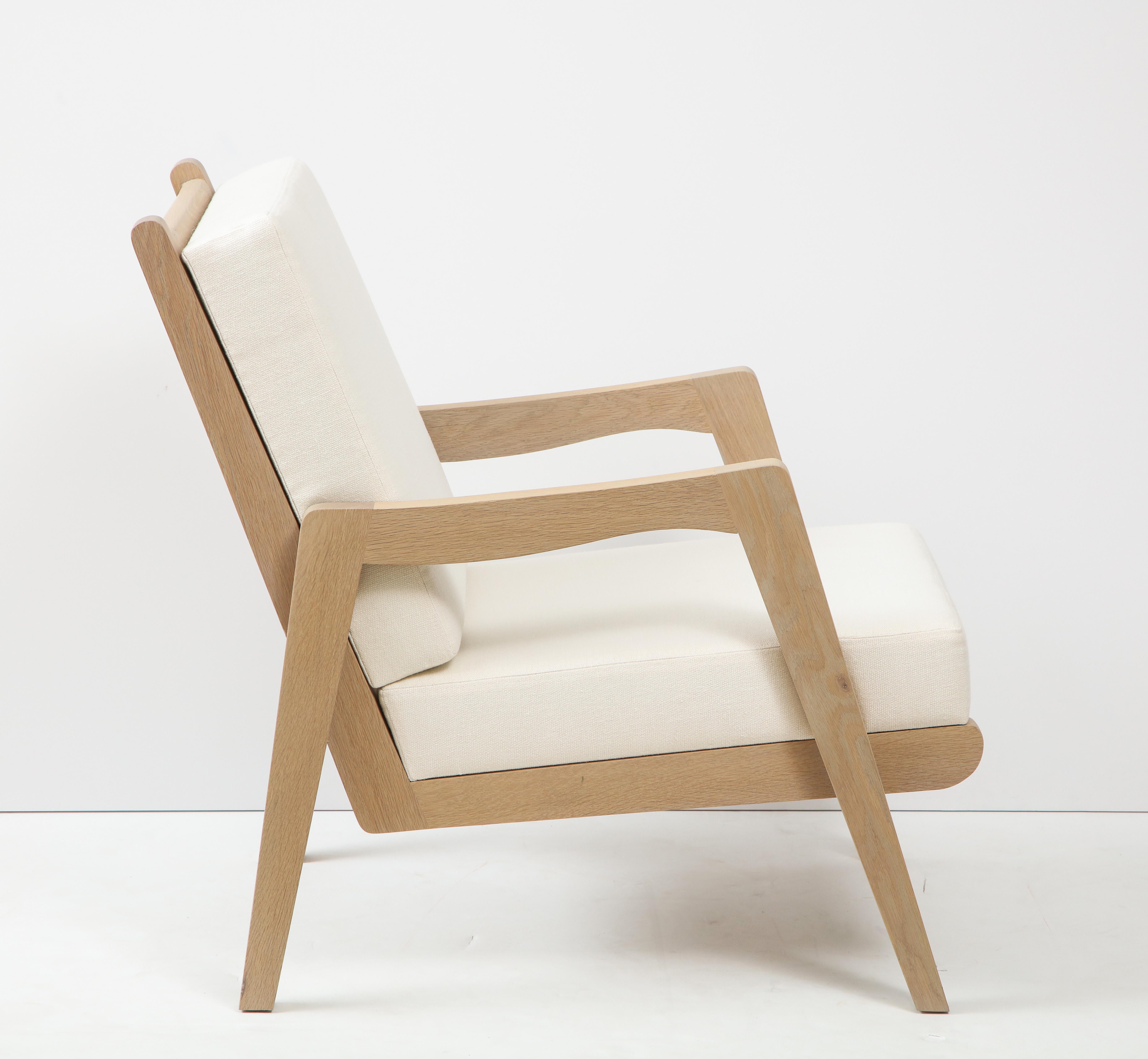 white oak lounge chair