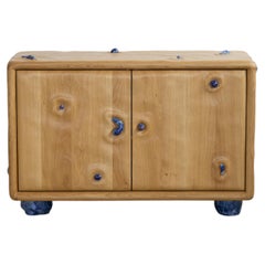 White Oak & Glazed Ceramic Credenza by Alexander Knysch