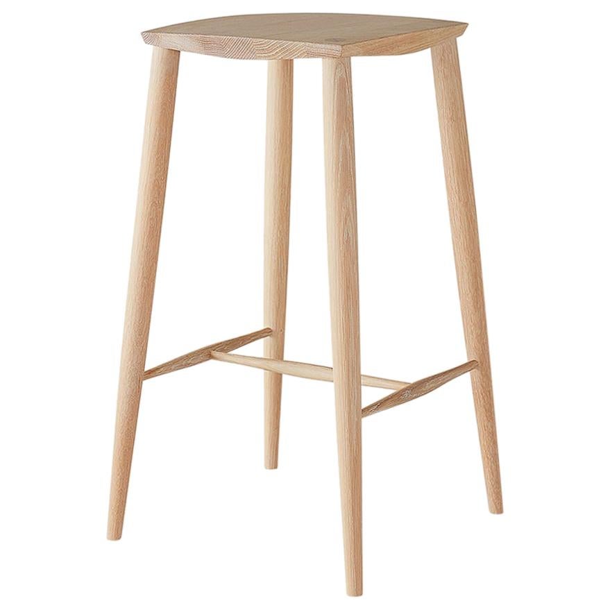 Minimalist Counter Stool in Solid White Oak by Coolican & Company