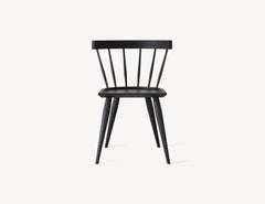 Minimalist Black Dining Chair in Solid Ash by Coolican & Company