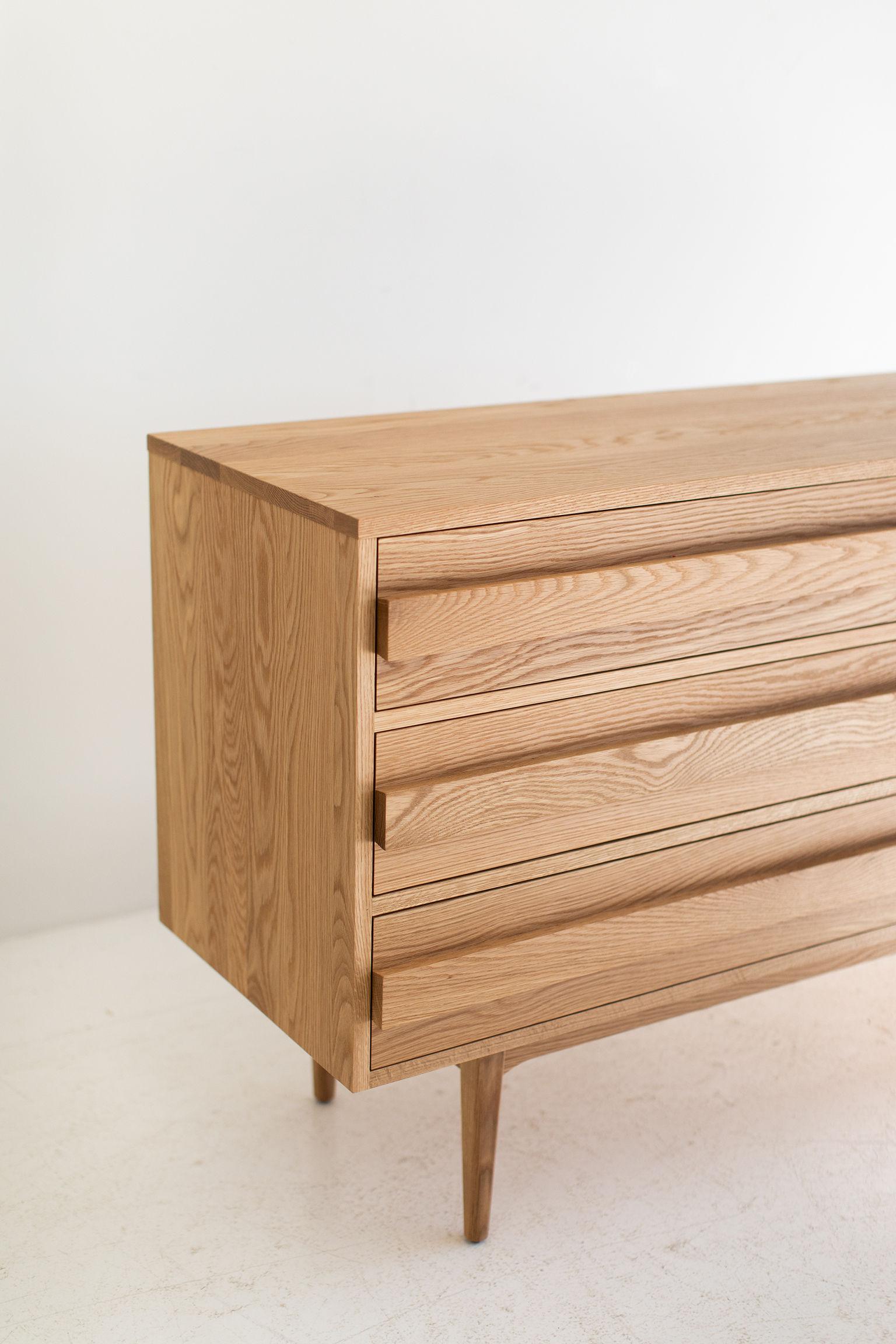 White Oak Modern Dresser For Sale 2