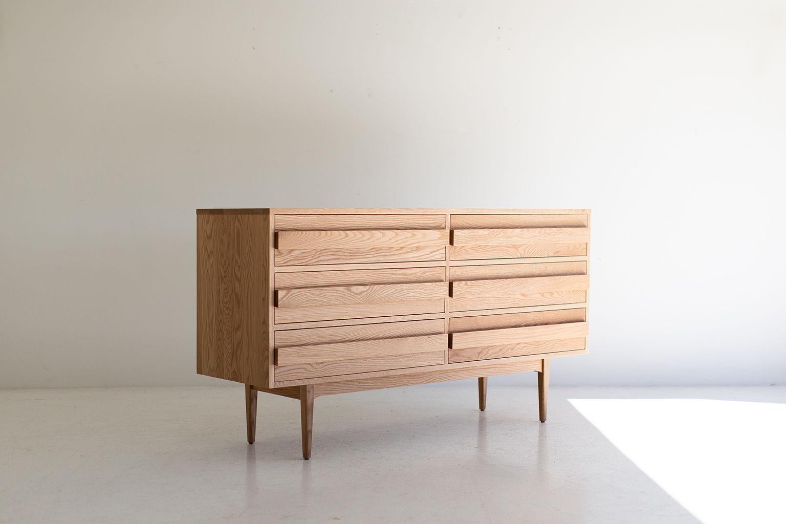 White Oak Modern Dresser For Sale 9