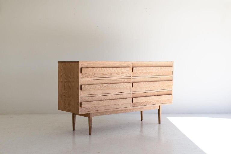 White Oak Modern Dresser For At, White Oak Dresser Set