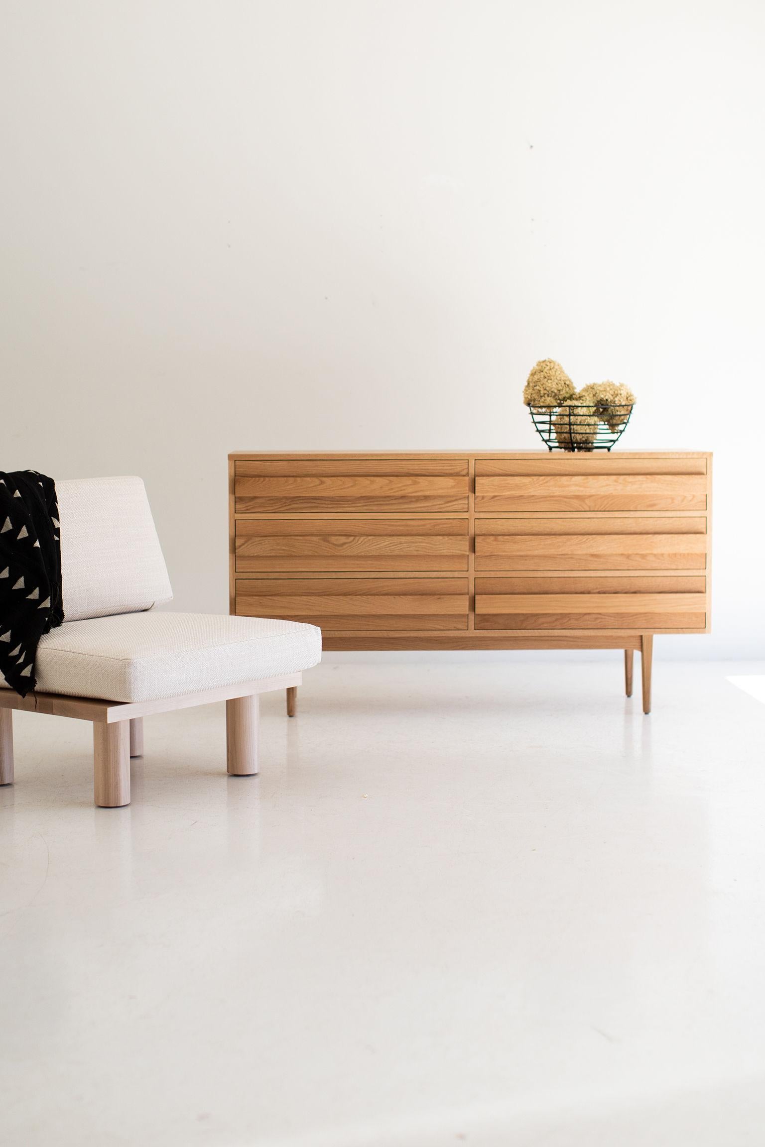 Contemporary White Oak Modern Dresser For Sale