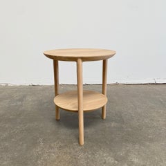 White Oak Modern Side Table