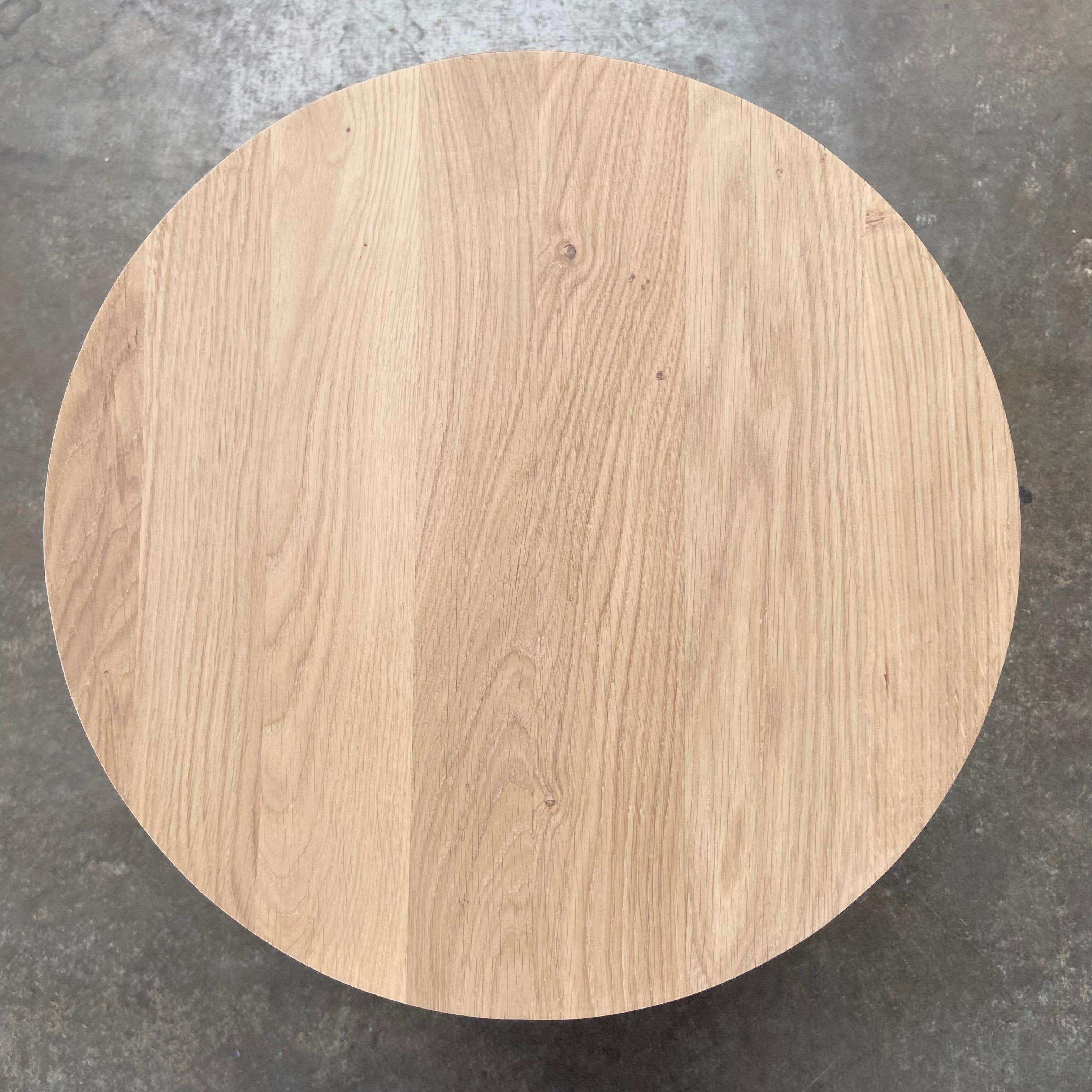 Contemporary White Oak Modern Side Table